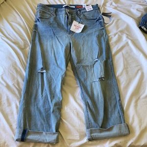 straight high waisted jeans